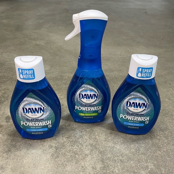Dawn Power Wash Platinum Fresh + Apple Scent Dish Wash Spray & Refills - Picture 2 of 6